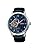Seiko Presage Japanese Garden Open Heart Men's Watch, Case: Silver / Dial: Navy / Band: Black (Cow Leather), 1 piece