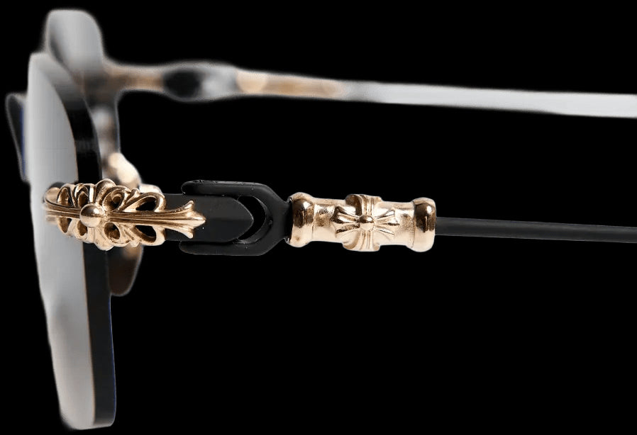 CHROME HEARTS 'PILLS III' BLACK MATTE SUNGLASSES