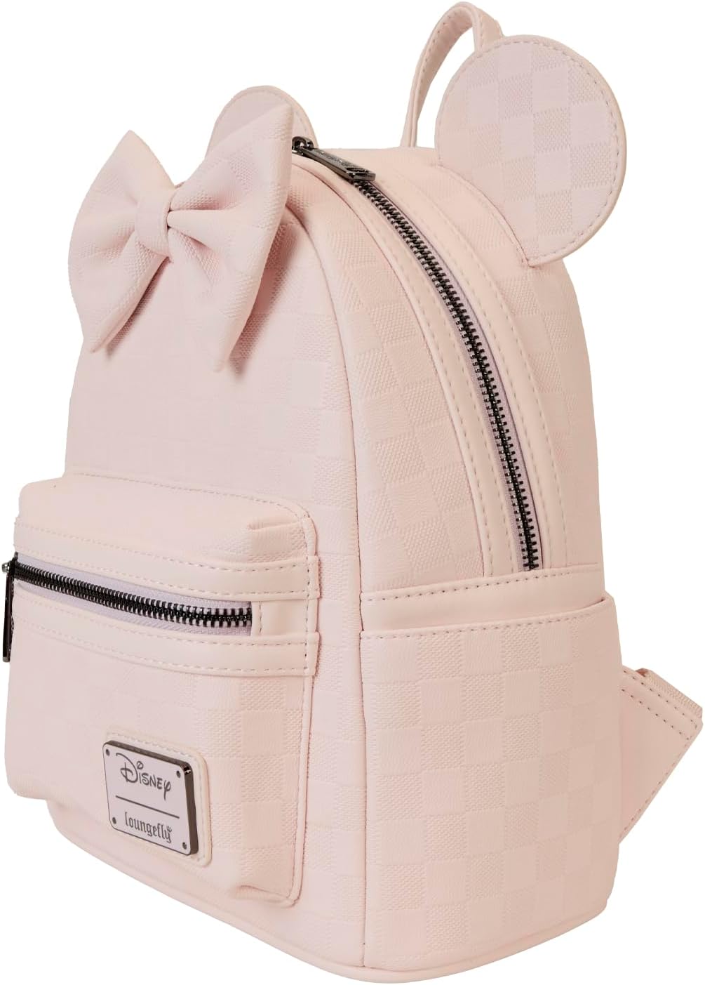 Loungefly Mini mochila Minnie Mouse con textura a cuadros