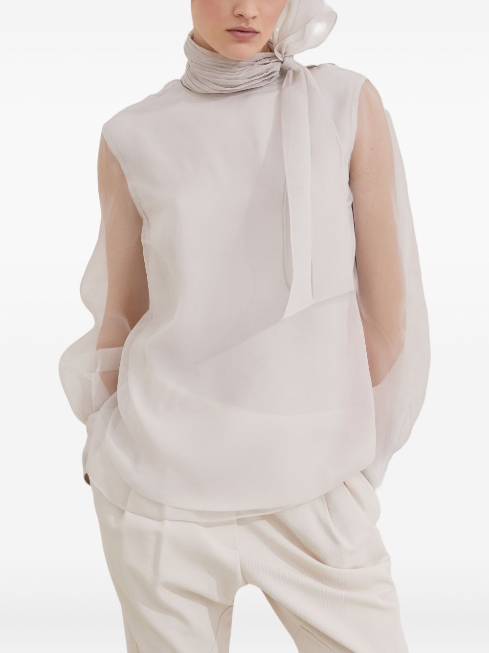 Brunello Cucinelli Silk Blouse - Image 2
