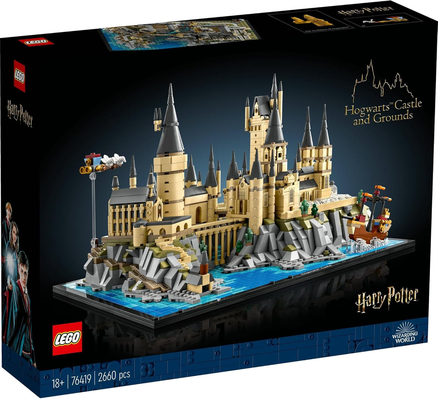 LEGO Harry Potter Hogwarts Castle Complete Layout 1639 Pieces Toy Building Block Birthday Christmas Present Display Model Collector's Set Mother's Day Father's Day Male Female Harry Potter Merchandise