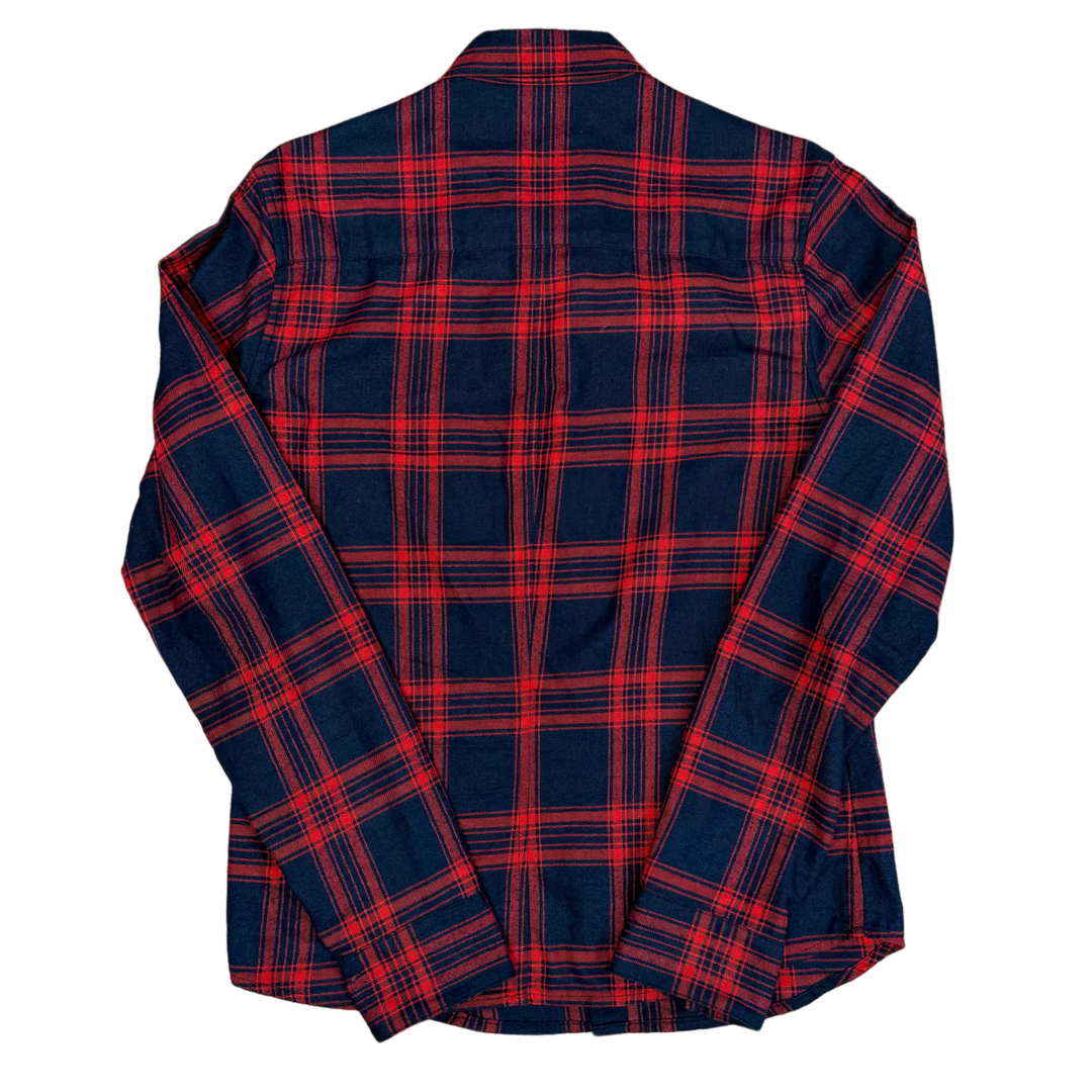 CHROME HEARTS 'NAVY AND RED' CUFF PATCH FLANNEL