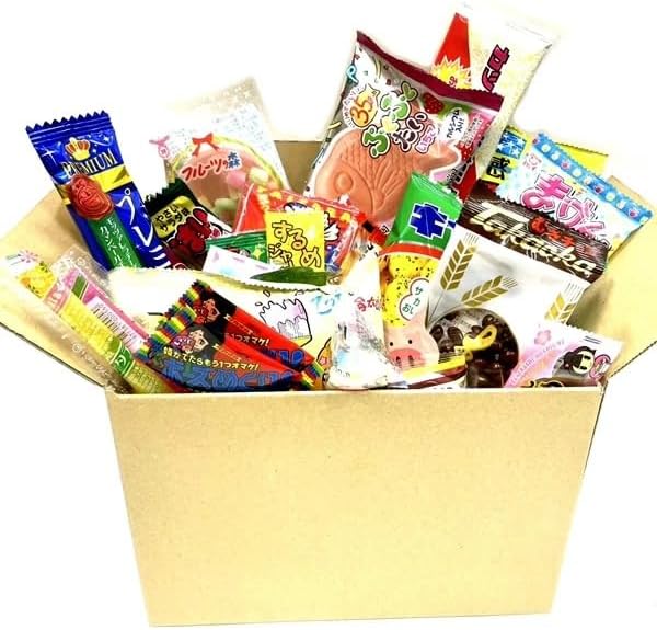 Assorted Dagashi, 35 Piece Tote Bag, 1 Service, Dagashi, Candy Set, Events, Gifts, Fun Party, Valentine's Day, Christmas Party, Halloween, Golden Week