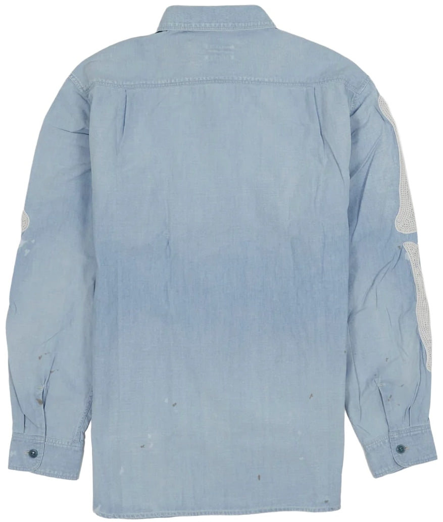 KAPITAL 'BONES' CHAMBRAY WORK SHIRT