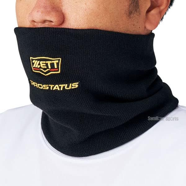 Baseball Neck Warmer, Men's ZETT Zet Pro Status, Black, Blue, Navy, Red, Engine, Winter Use, Cold Protection, Neck Gaiter, Insulated, Made in Japan, Limited Edition BFN110, Baseball Supplies, Swallow