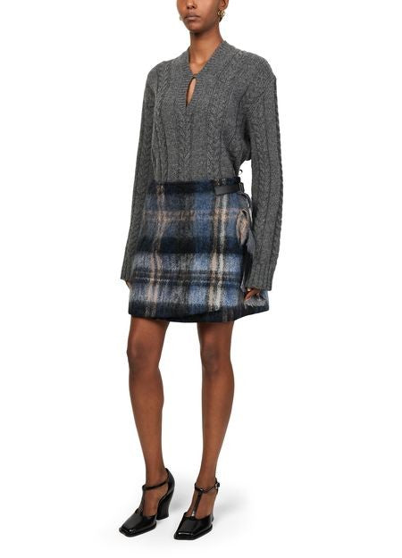 LOEWE Mohair and wool blend mini skirt - Image 2