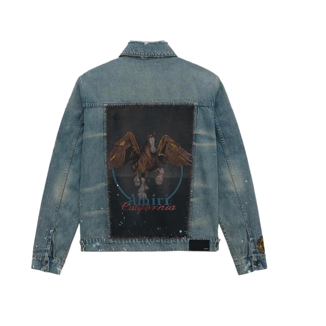 AMIRI 'VINTAGE PEGASUS' DENIM JACKET