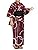 Kyoetsu Boys Yukata Set, Changeable Weaving, 3-Piece Set (Yukata, Waistband, Geta Clogs)