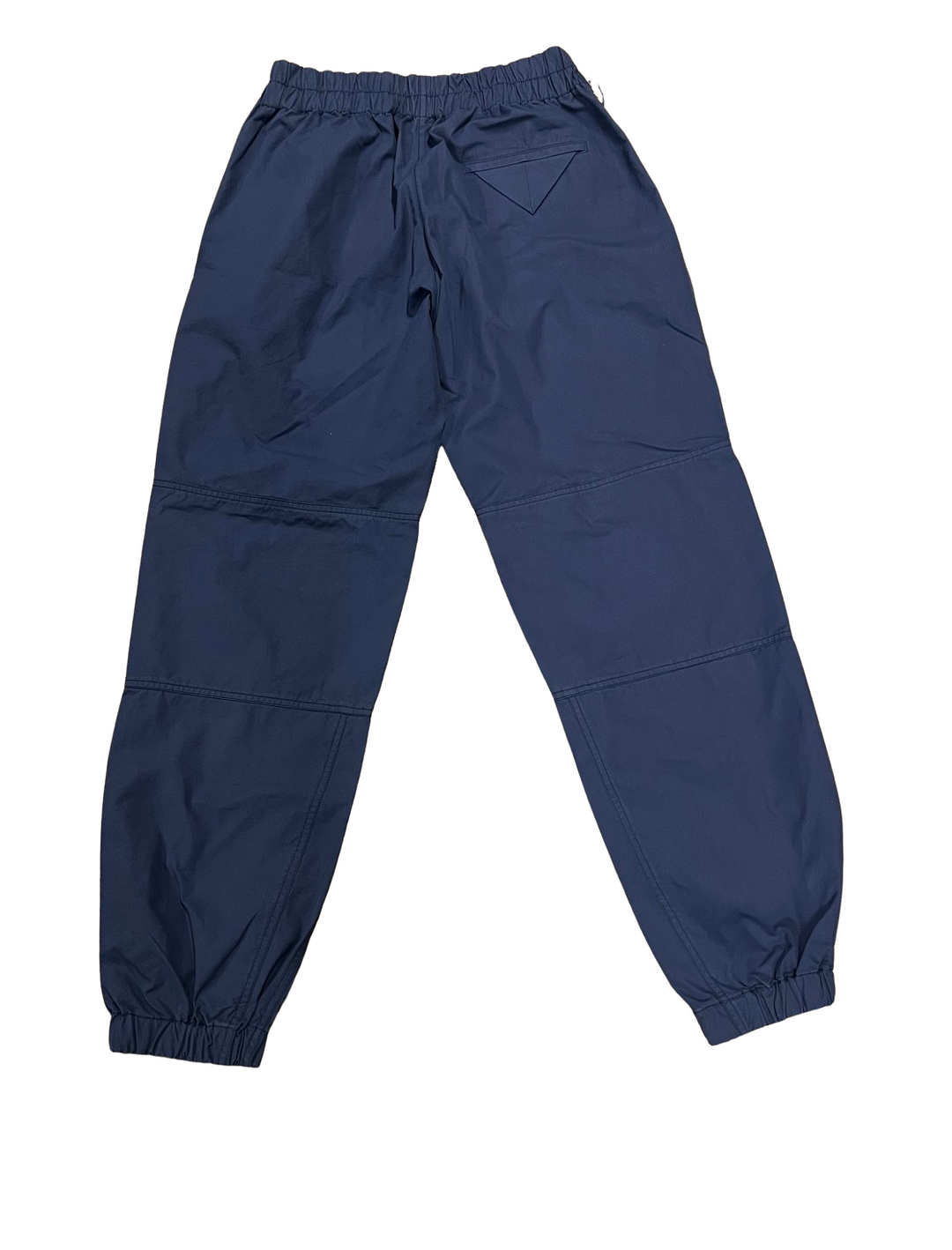 BOTTEGA VENETA 'COMPACT CANVAS' BLUE ZIP PANTS