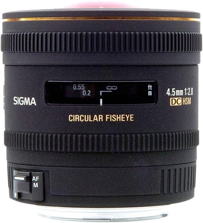Sigma 4.5mm F2.8 EX DC Circular Fisheye HSM Nikon SLR Wide fish-eye lens Black