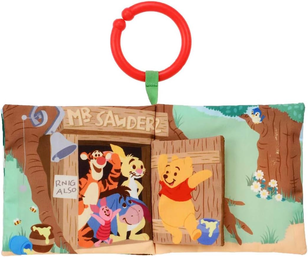 Takara Tomy (TAKARA TOMY) Disney Dear Little Hands - Peek-a-Boo Cloth Book, Winnie the Pooh