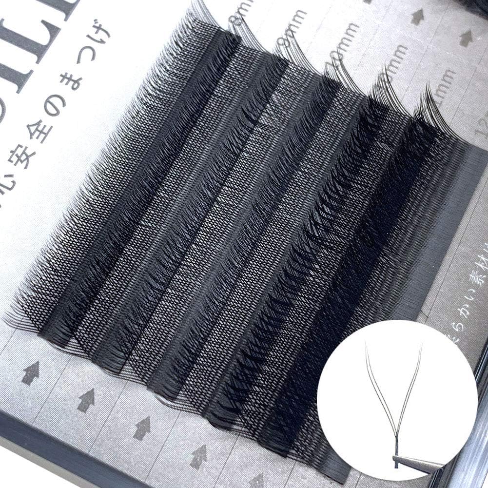 Eyelash EE-120 Eyelash Extensions Exclusive Fake Mink Lash Extensions Light Soft Eyelash Extensions Special Y Type 0.05 Curl C Length 8-12mm Mixed Black Black