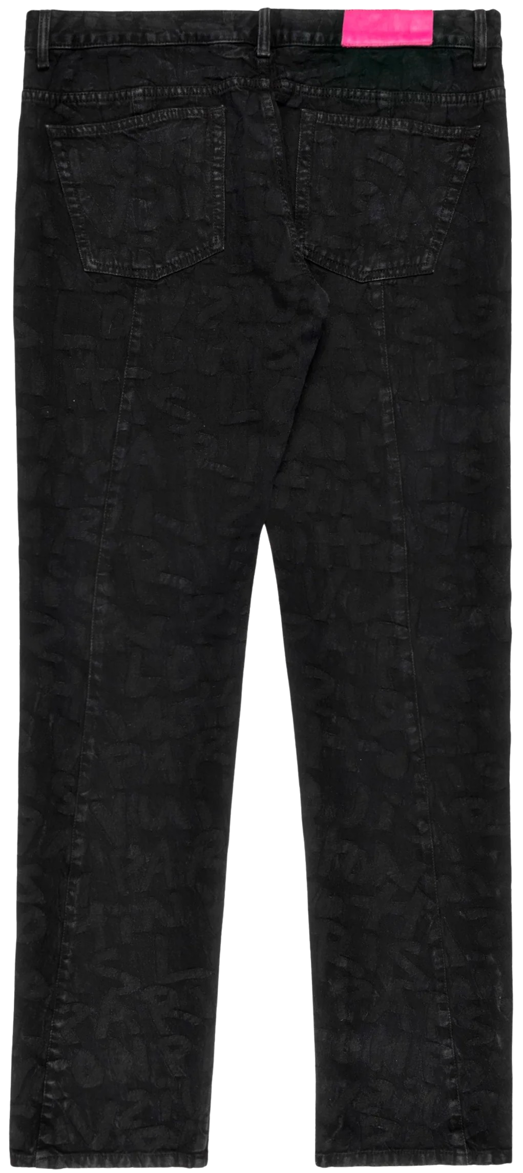 LOUIS VUITTON 'GRAFFITI MONOGRAM' BLACK JEANS