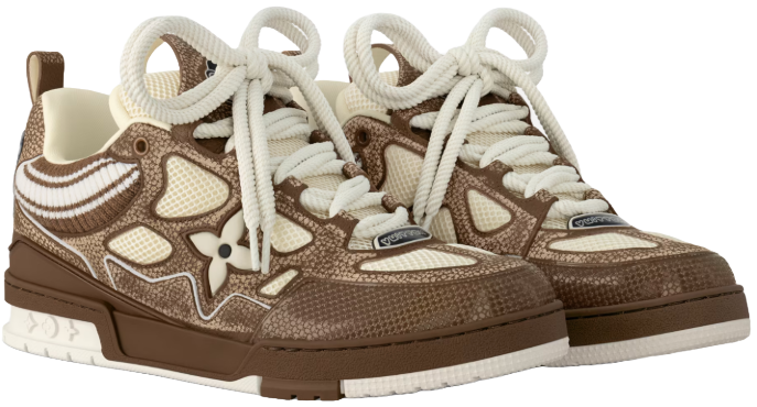 LOUIS VUITTON LV 'BROWN/CREAM' SKATE SNEAKER