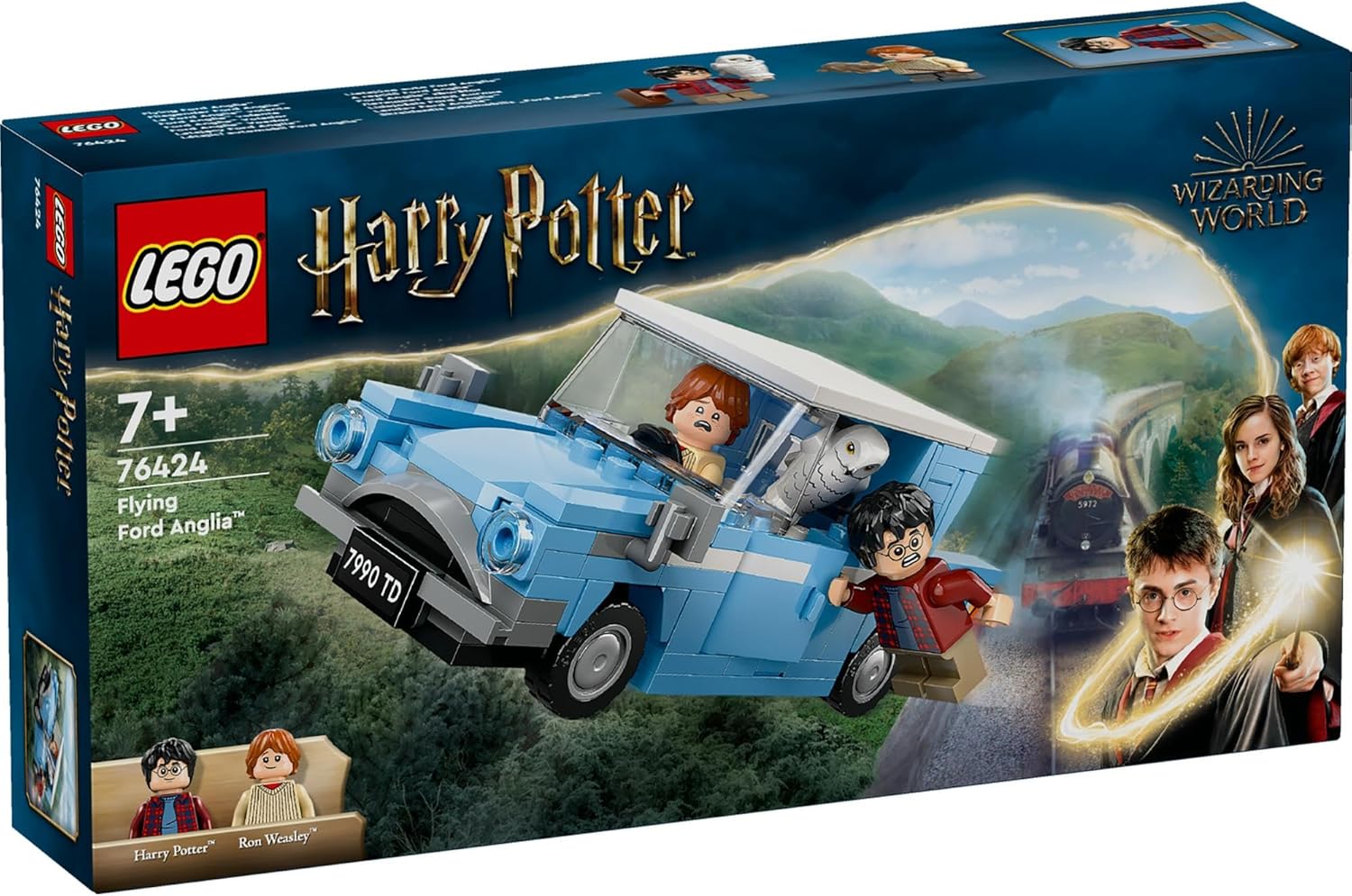 LEGO Harry Potter Flying Ford Anglia Toy Gift for Birthday, Blocks, Boys, Girls, Children, 7, 8, 9 Years, Elementary School Students, Harry Potter Merchandise 76424