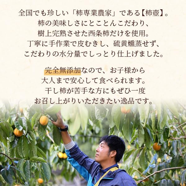 風味絶佳.山陰 Persimmon Farm "Kakitsubo" Saijo Persimmon Dried Persimmons 6 Pieces (Simple Packaging) Semi-Dry Dried Fruit No Additives Shimane Prefecture Product Persimmon Dried Persimmon Dried Persimmon