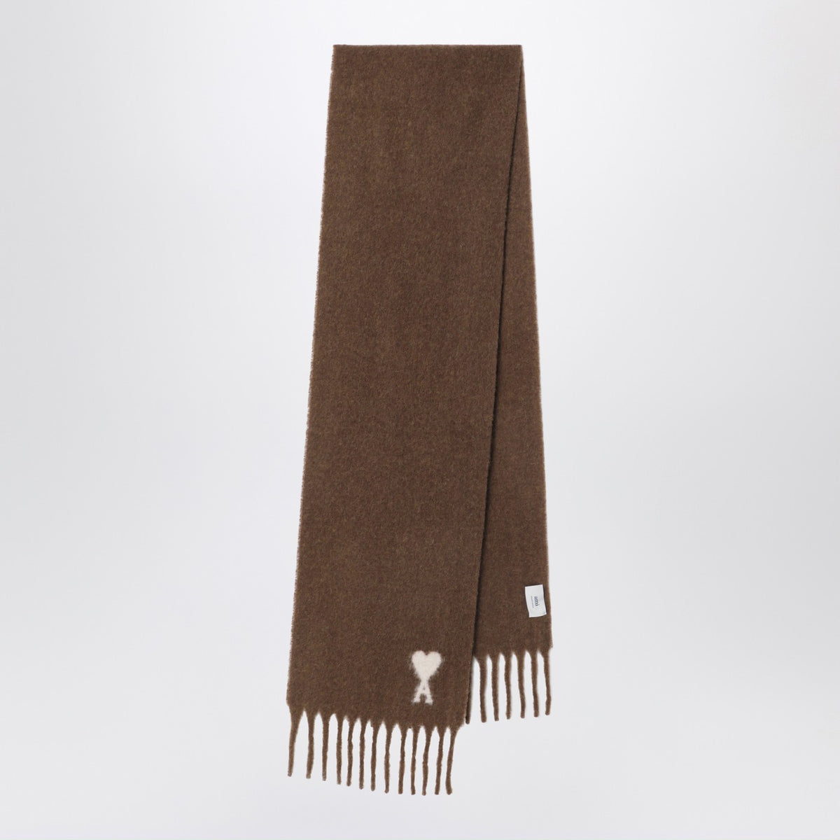 Ami Ami Paris Hazelnut Ami De Coeur Scarf - Image 2