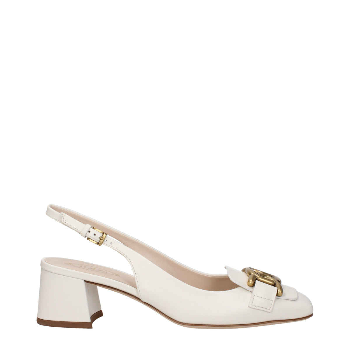 Tods トッド 'S サンダル女性 'S 革の白/ムース - Image 2