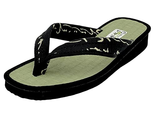 Daimei Shokai Men's Nose Strap Tatami Folding Japanese Pattern Japanese Style Sandals