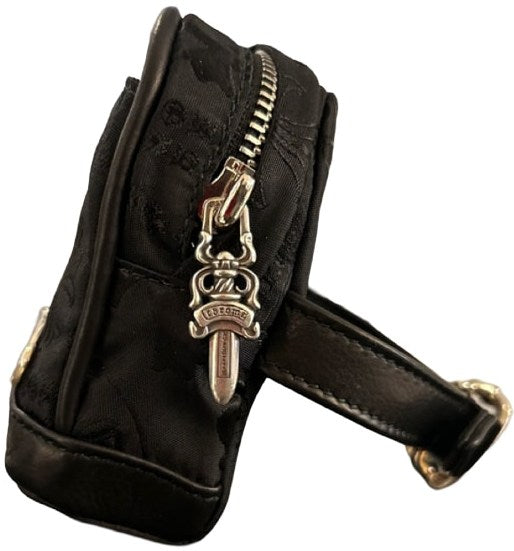 CHROME HEARTS 'BLACK' WRISTHIM MINI MULTI MOTIF NYLON BACKPACK