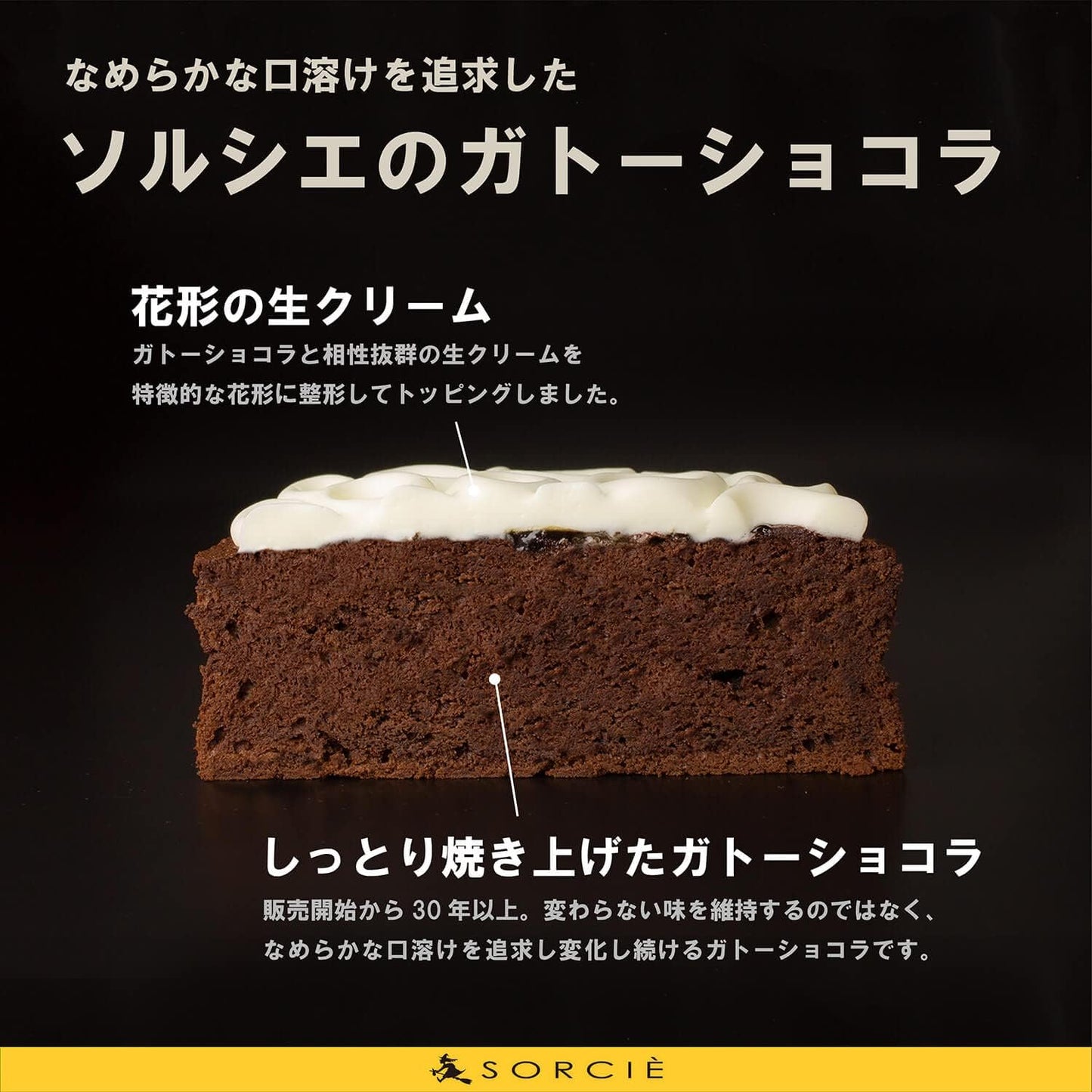 Magical Pastry Shop Solssier Chocolate Cake Gateau Chocolat Classic Chocolate Cake No. 5 Diameter 5.9 inches (15 cm), Service for 4 to 6 People, 11.3 oz (320 g) (Single Item (Candle Only), Sweets,