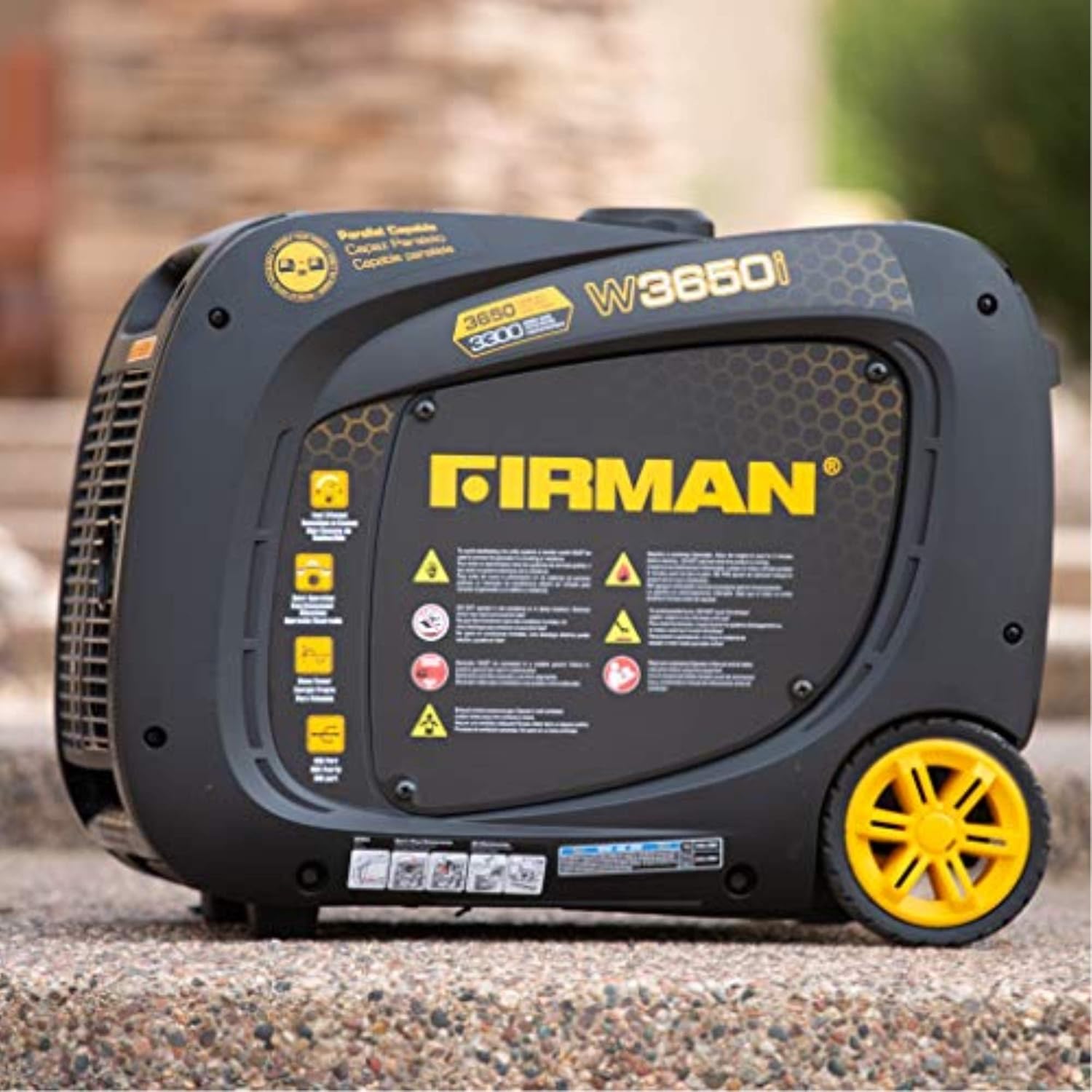 Firman W03381 インバーター 3650/3300W リコイルスタート ガソリン駆動 パラレルレディ ポータブル発電機