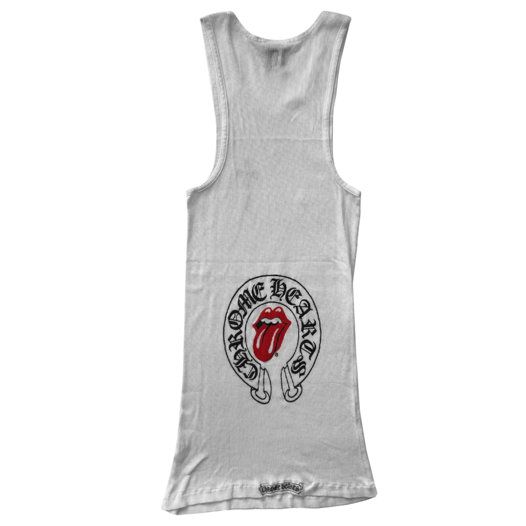 CHROME HEARTS X ROLLING STONES 'HOT LIPS' TANK TOP