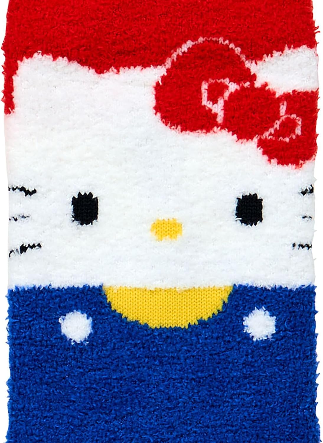 Sanrio 095397 Fluffy Socks, Hello Kitty Socks, Red