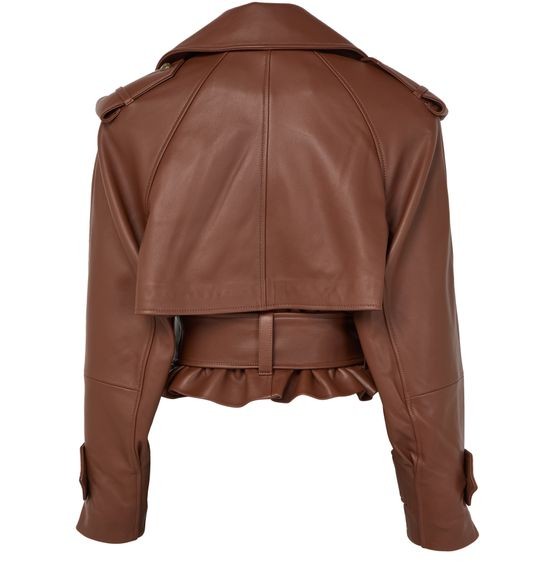 ZIMMERMANN Hypnotic leather crop trench - Image 2