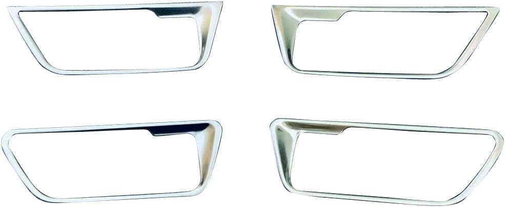 [Deesse] Toyota Harrier 80 Series 2020.06-2023 Stainless Steel Inner Door Handle Garnish Door Handle Cover Frame Interior Custom Parts Door Knob Accessories 4P (Matte Silver)