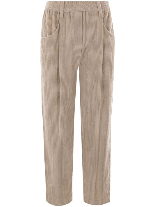 Brunello Cucinelli Corduroy Velvet Baggy Ounsers - Image 2