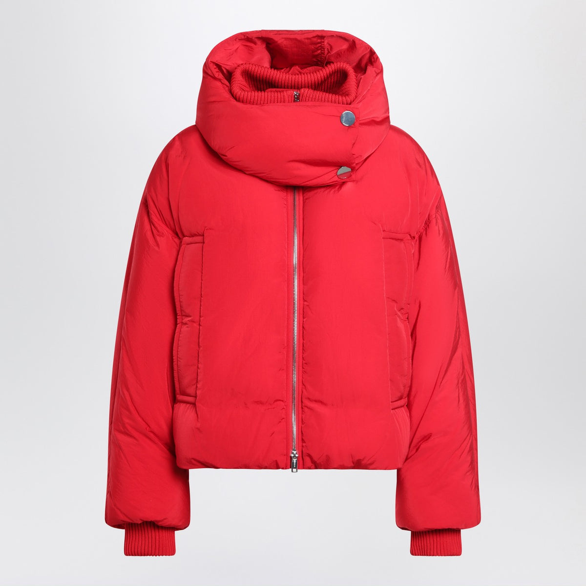 Sportmax スポーツマックス レッド撥水クロップド ダウン ジャケット - Image 2
