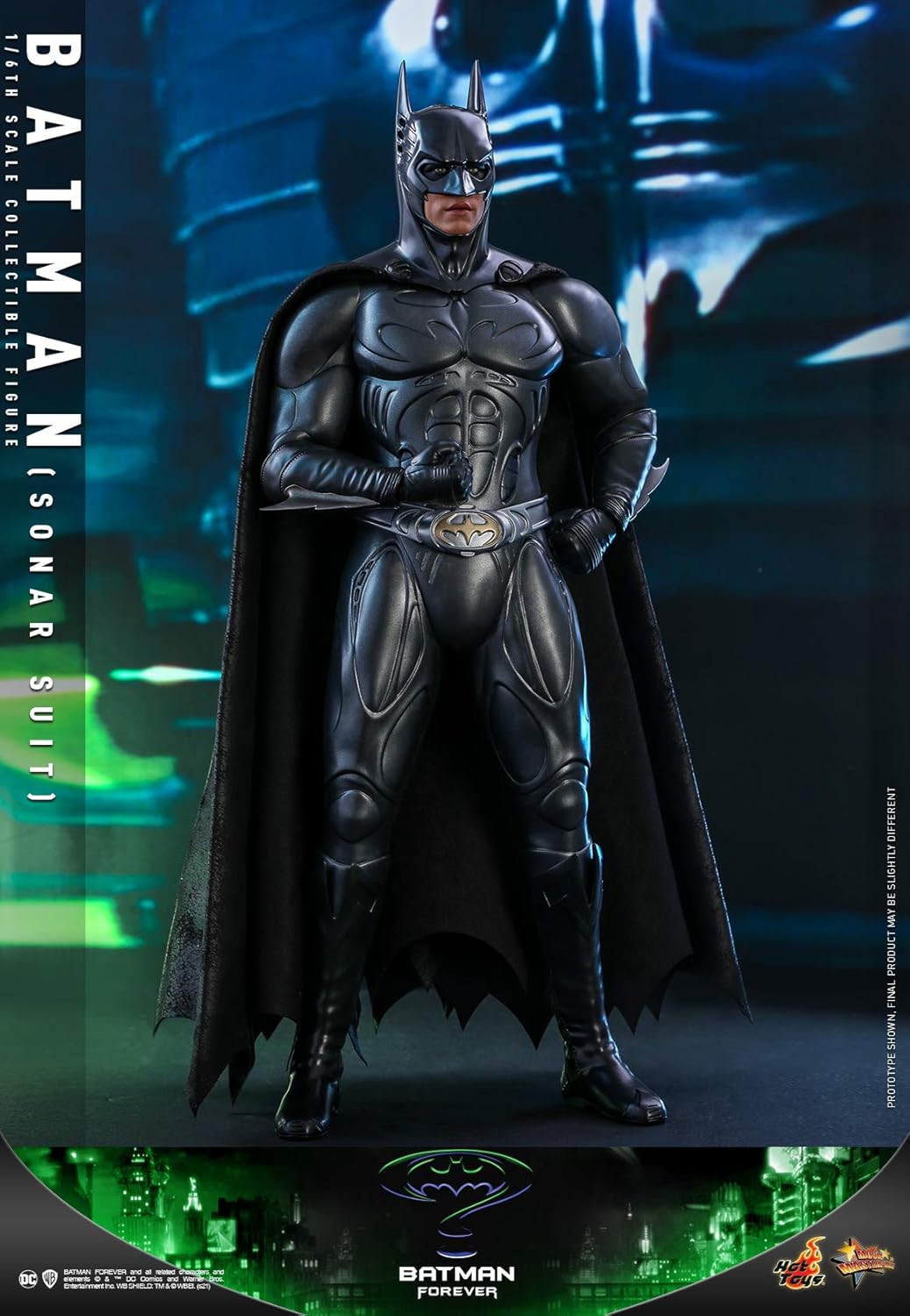 Movie Masterpiece Batman Forever Batman (Sonar Suit Version) 1/6 Scale Figure, Black