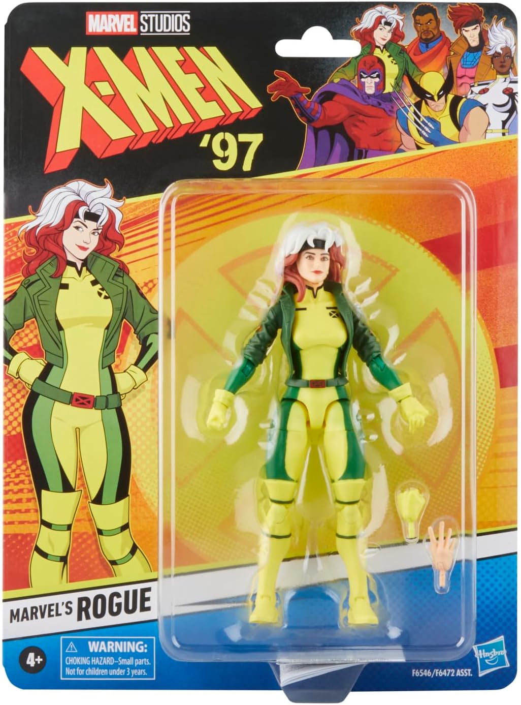 Hasbro Marvel Legends Series Marvel Rogue, X-Men '97 Collectible 6" (15cm) Action Figure, Marvel Legends Action Figure F6546 Authentic