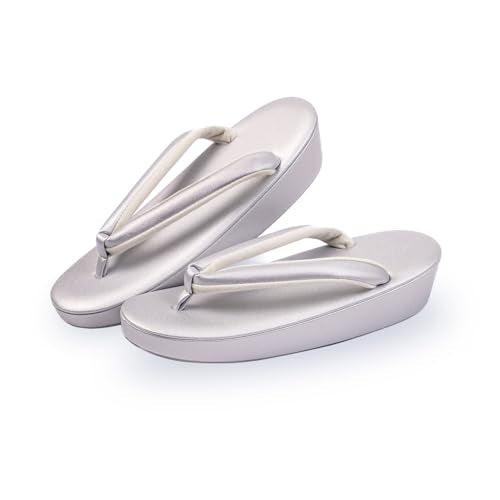Amemari Women's Formal Zori Sandals, Made in Japan, No Pain, Super All-Purpose Zori Sandals, Thick Front, Cork, Lightweight, Sobi, Plain, Nishijin Textile, Thong, Dresses, Silk Eyes, High Quality,