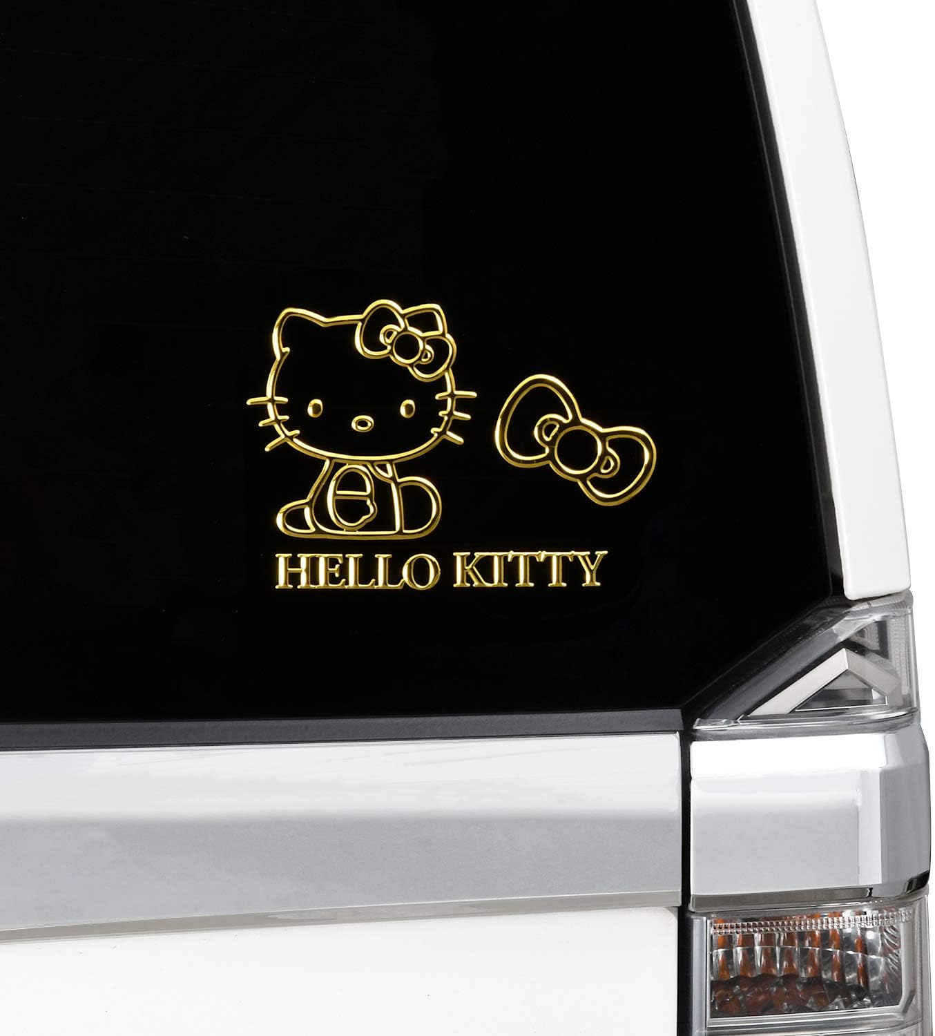 Seiwa KT546 Hello Kitty Car Exterior Sticker Emblem Gold 1 Piece