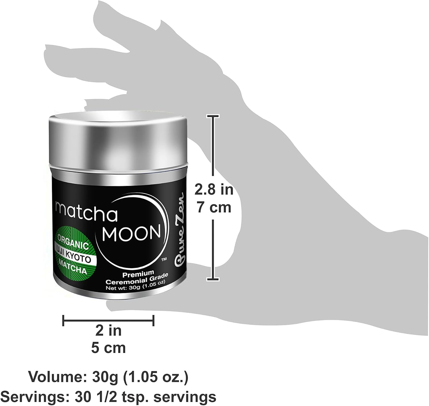 Matcha Moon Kyoto Uji Matcha Organic Organic Cultivation No Pesticides Additive Powder Organic Ceremonial Grade Japanese Matcha 1.1 oz (30 g)