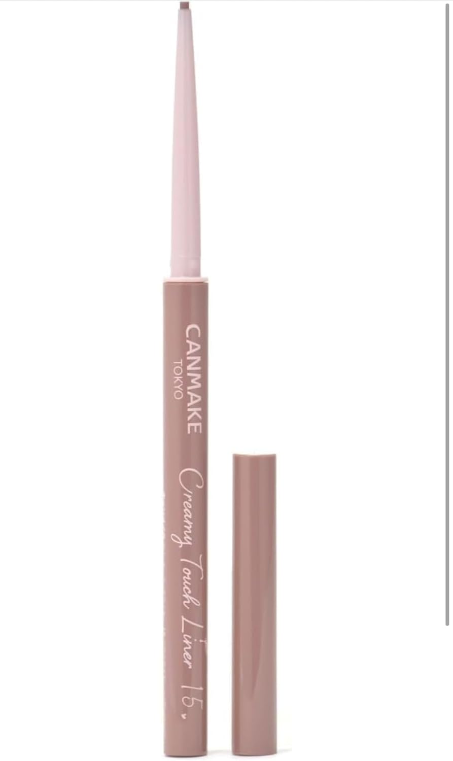 Canmake Creamy Touchliner 15 Cappuccino Pink Eyeliner Gel Smooth Extra Fine 1 Pack