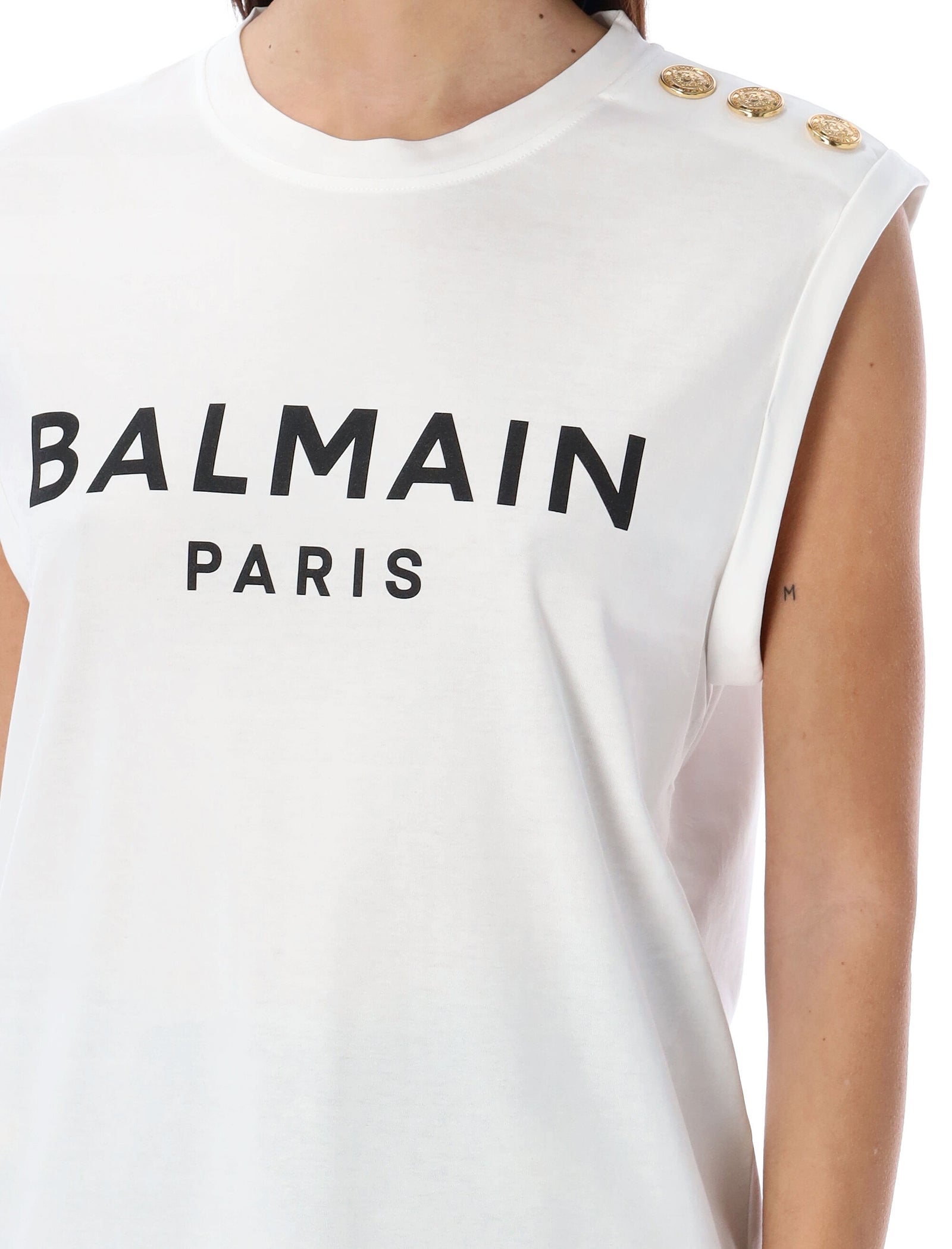 Balmain バルマンTシャツとポロスホワイト - Image 2