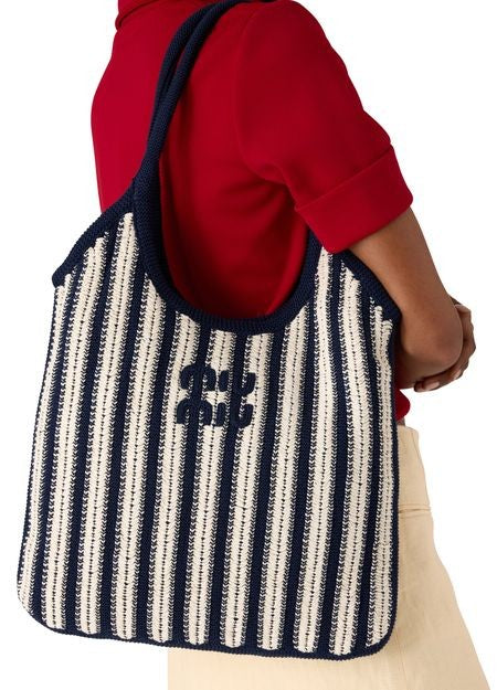 MIU MIU Ivy braided cotton shoulder bag - Image 2