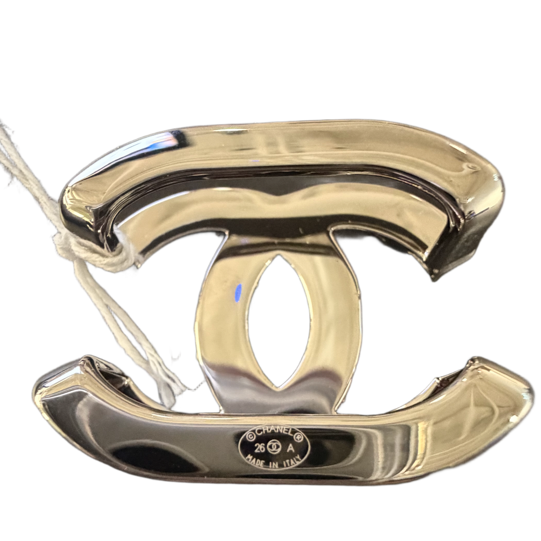 CHANEL 26A 'CRYSTAL' CC SCARF RING