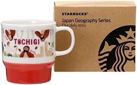 STARBUCKS スターバックス スタバ 日本限定 栃木限定のマグカップ リニューアルデザイン 和 和風 三猿 苺 猿 サル 方言 TOCHIGI 地域限定 ご当地限定 白 ホワイト 緑 グリーン マグ コップ 陶器 355ml