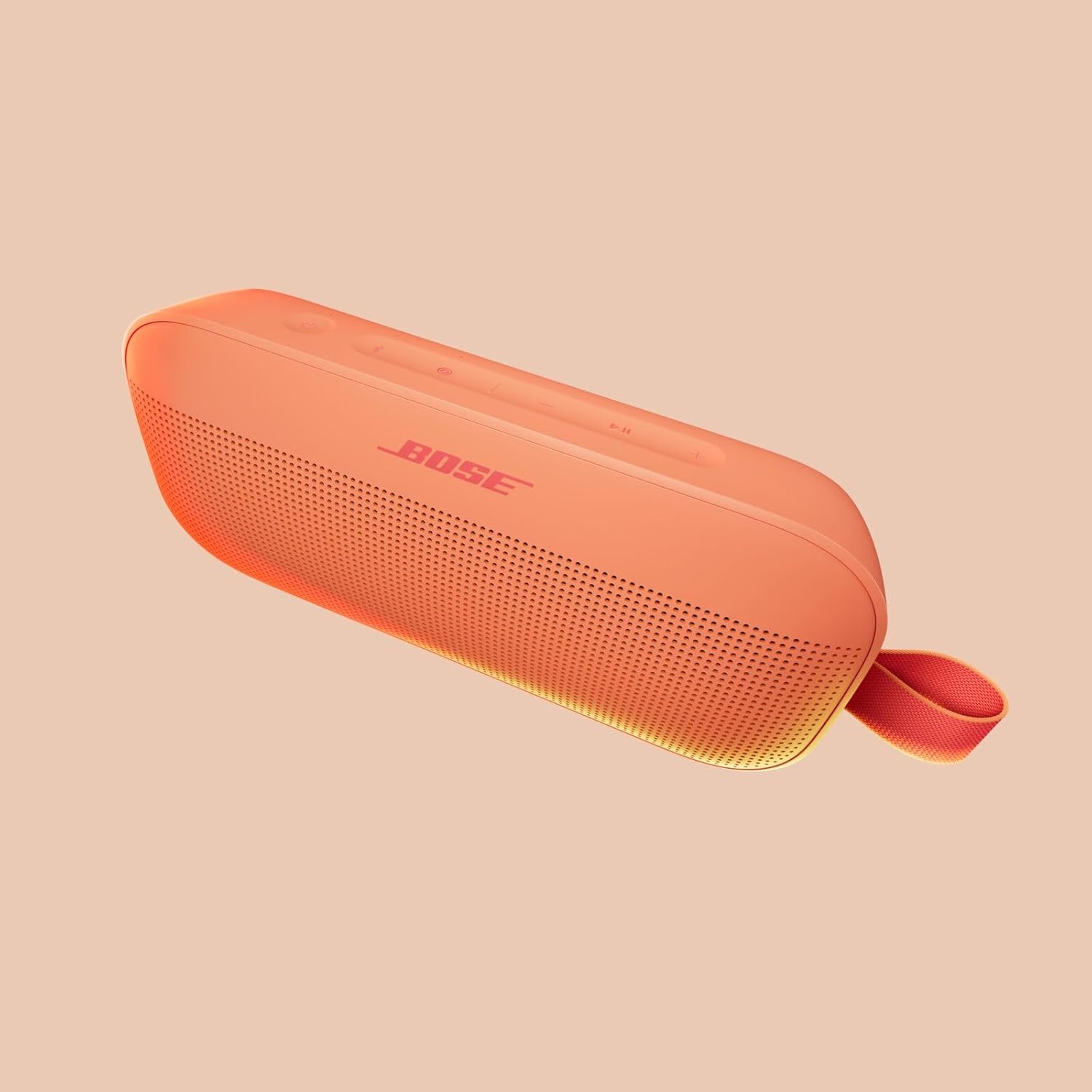 Bose SoundLink Flex Portable Speaker LE (2nd Gen) Wireless Bluetooth Mini Portable Speaker with Hi-Fi Audio, Up to 12 Hours Playtime, Waterproof and Dustproof, Sunset Peach