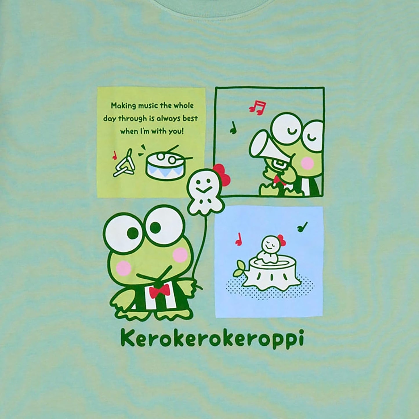 Sanrio 607924 Oversized T-shirt Kerokeloppi Body: 65% Polyester, 35% Cotton, Ribbing: 62% Polyester, 33% Cotton, 5% Polyurethane
