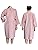 Pokmill Bathrobe, Pajamas, Nursing Care, Front-Opening, Cotton, Knee Length, Nursing Clothes, Hospital Wear, Inspection Wear, Loose, Easy to Put On and Take Off, Spring, Summer, Autumn, Room Wear