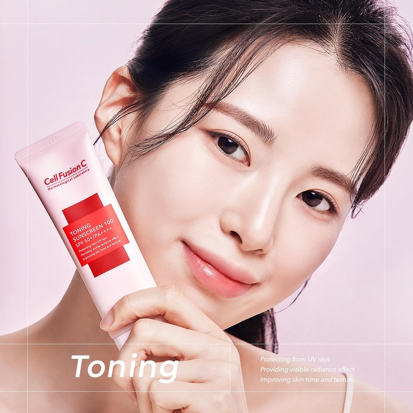 Cell Fusion C TONING SUNSCREEN 100 SPF 50+/PA++++/Sunscreen/Tone Up/UV Care/Makeup Base/Genuine/Official Sale/Toning Sunscreen