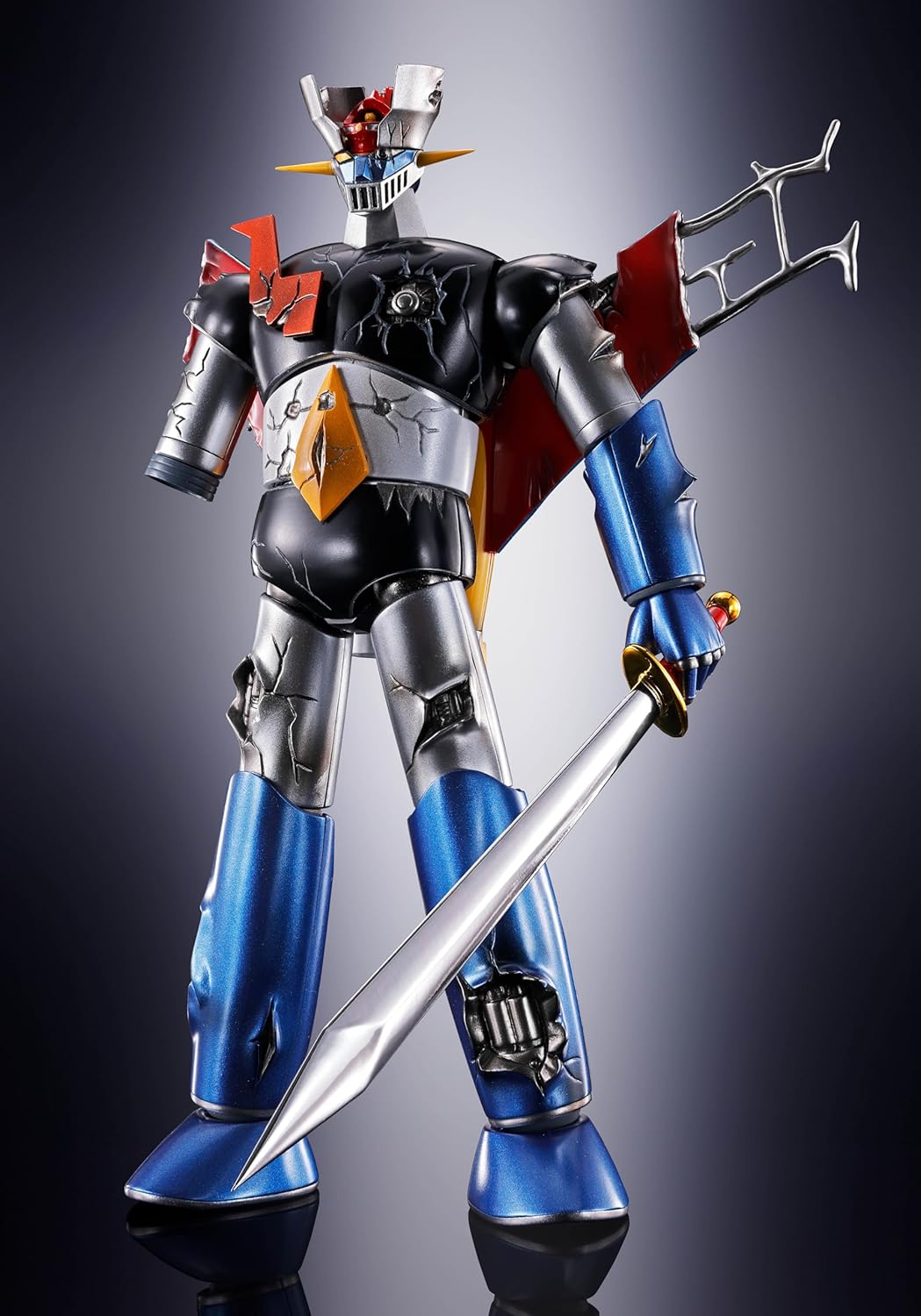 TAMASHII NATIONS Soul of Chogokin GX-105D Mazinger Z Leather Shinka Damaged Version ABS & Die Cast Pre-painted Action Figure BAS61018D