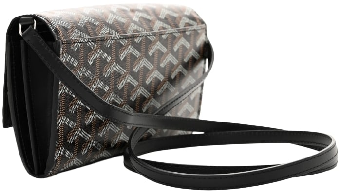 GOYARDINE 'VARENNE CONTINENTAL' WALLET BLACK