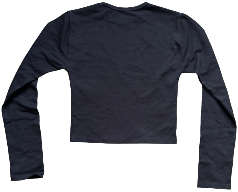 CHROME HEARTS 'BLACK BLANK' WOMEN'S CROP TOP