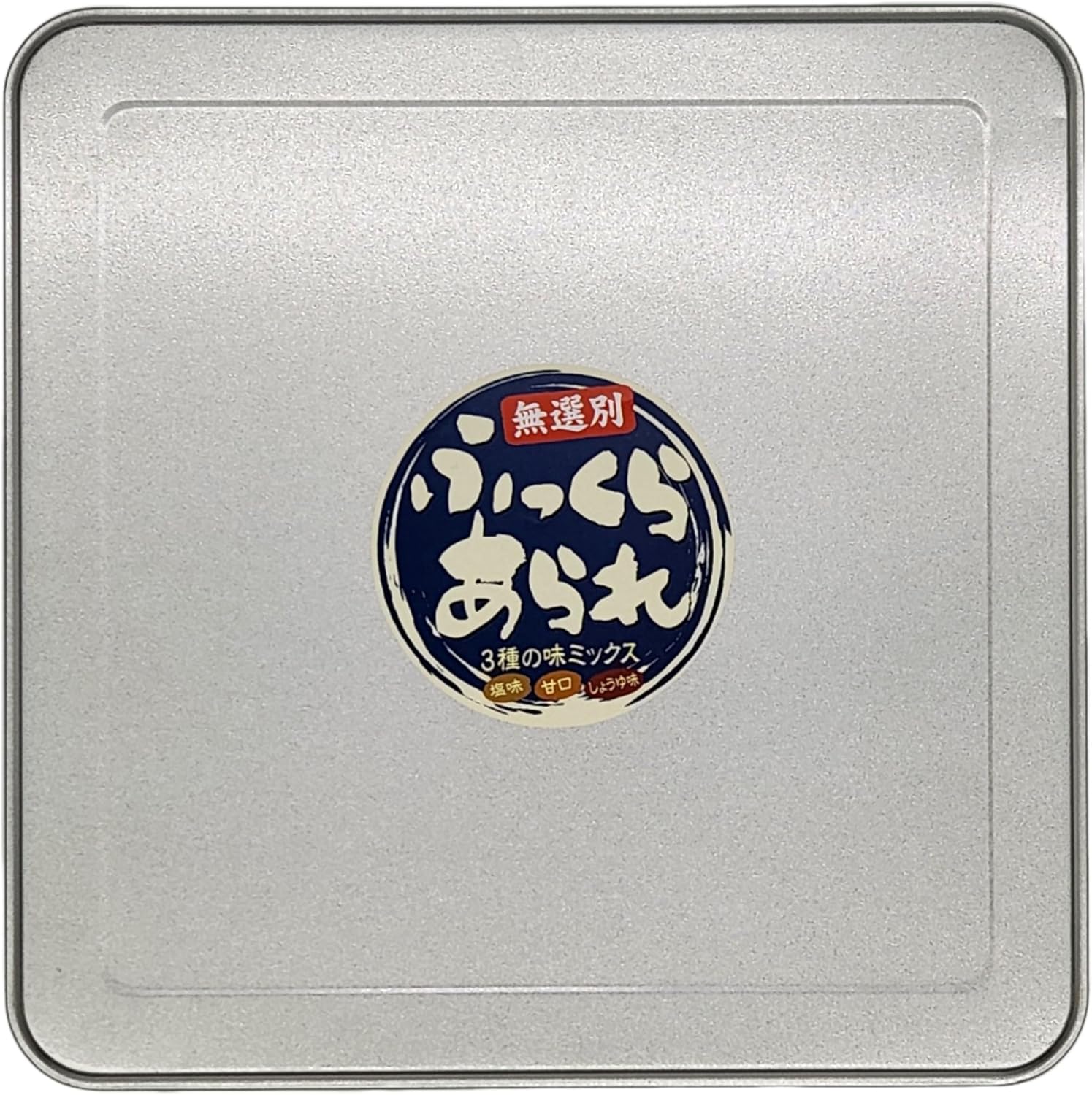 Hozenji Arare Puffed Rice Crackers Can, 1000g (1kg), Large Capacity, Plain Can, Unsorted